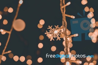 Christmas Lights Background Lights Blurred Bokeh Stock Photo