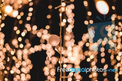 Christmas Lights Background Lights Blurred Bokeh Stock Photo