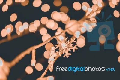 Christmas Lights Background Lights Blurred Bokeh Stock Photo