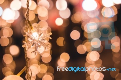 Christmas Lights Background Lights Blurred Bokeh Stock Photo