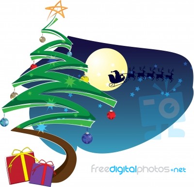 Christmas Night Stock Image