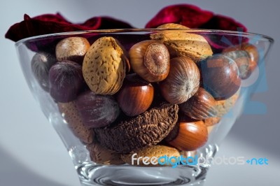 Christmas Nuts Stock Photo