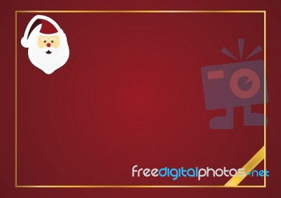 Christmas Objects With Copy Space Background  Illustration Stock Image