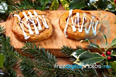 Christmas Pastry Stock Photo