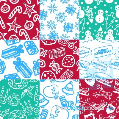 Christmas Pattern 1 Stock Image