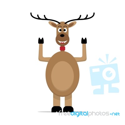 Christmas Reindeer Stock Image