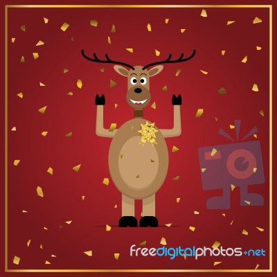 Christmas Reindeer Stock Image