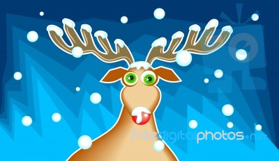 Christmas Rudolf Stock Image