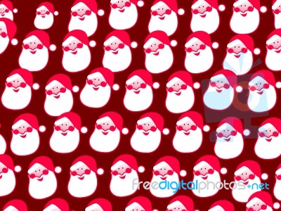 Christmas Santa Wallpaper Stock Image