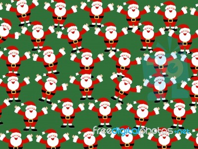 Christmas Santa Wallpaper Stock Image