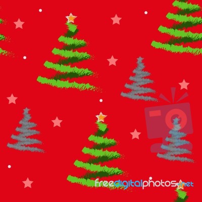 Christmas Seamless Pattern Stock Image