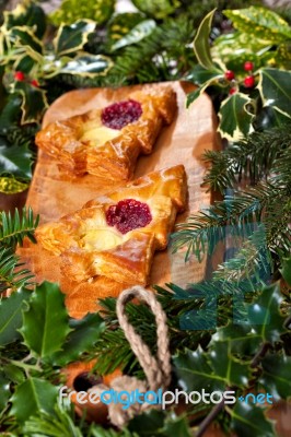 Christmas Shape Pastry Stock Photo