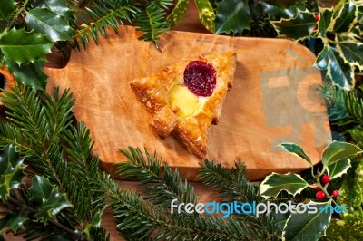 Christmas Shape Pastry Stock Photo