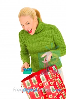 Christmas Shopping Stock Photo