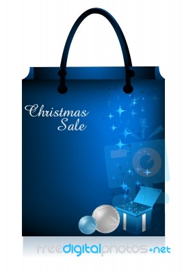 Christmas Shopping Bag Stock Image