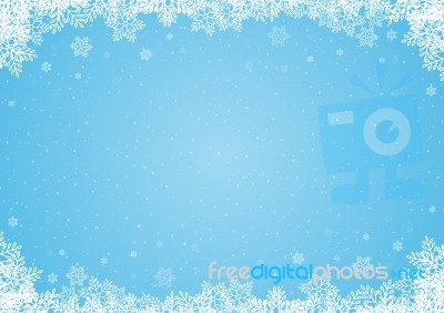 Christmas Snowflake Background Stock Image