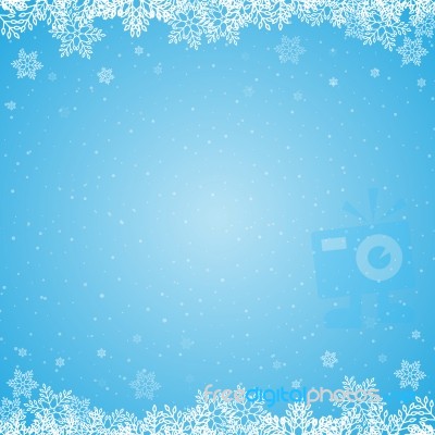 Christmas Snowflake Background Stock Image