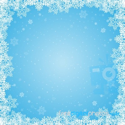 Christmas Snowflake Background Stock Image