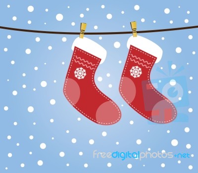 Christmas Socks Stock Image