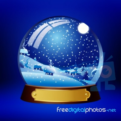 Christmas Sphere Stock Image