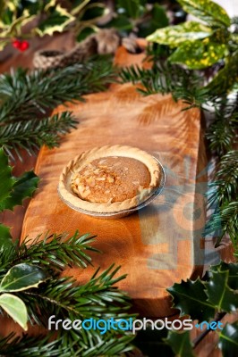 Christmas Tart Stock Photo