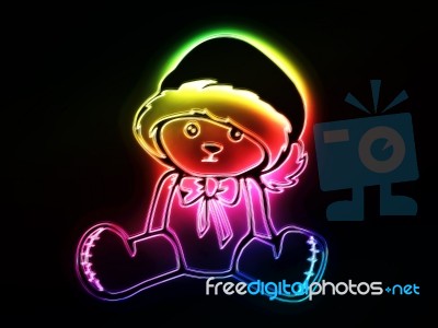 Christmas Teddy Bear Stock Image