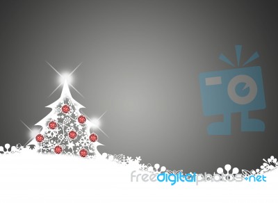 Christmas Tree Backdrop Stock Image