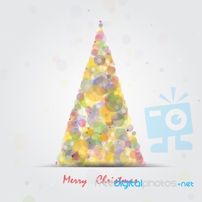 Christmas Tree.happy New Year And Merry Christmas Abstract Stock Image