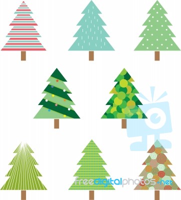 Christmas Trees Stock Image