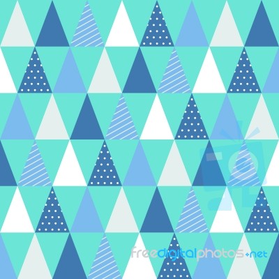 Christmas Triangle Pattern Stock Image