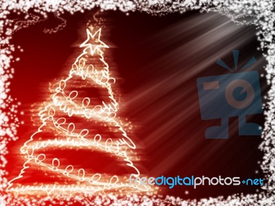 Christmas With Snow Stock Image