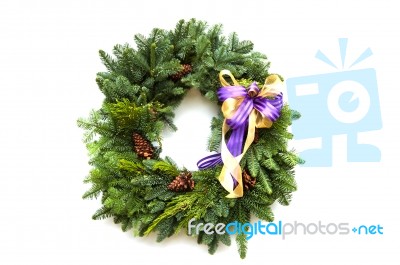 Christmas Wreath Stock Photo