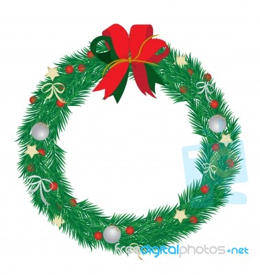 Christmas Wreath Stock Image