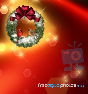 Christmas Wreath Stock Image