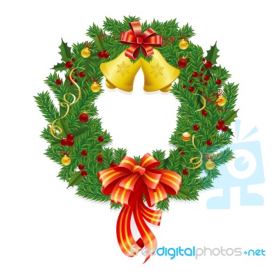 Christmas Wreath Stock Image