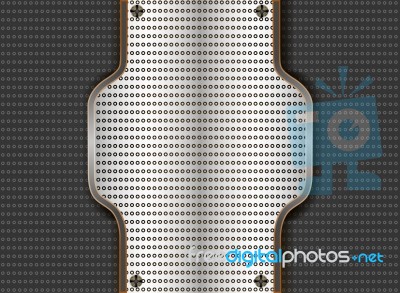 Chrome Steel Plate Stock Image