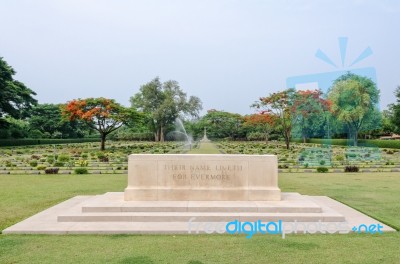 Chungkai War Cemetery, Thailand Stock Photo