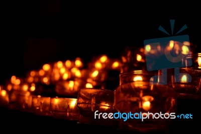 Church Candles Stock Photo