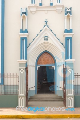 Church Iglesia Maria Auxiliadora In Granada, Nicaragua Stock Photo