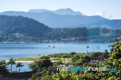 Church Igreja De Santa Rita De Cassia In Paraty State Rio De Jan… Stock Photo