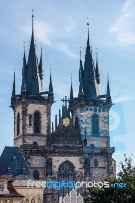 Church Of Our Lady Before Tyn In Prague Stock Photo