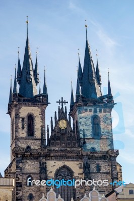 Church Of Our Lady Before Tyn In Prague Stock Photo