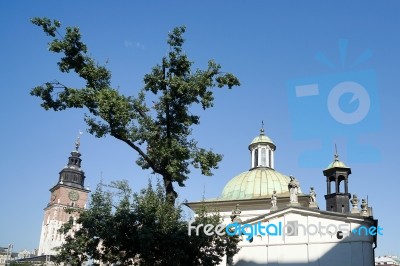 Church Of St. Adalbert In Krakow Stock Photo