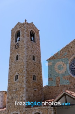 Church Of St. John The Baptist In Cannigione Sardinia Stock Photo