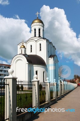 Church Of St. Vladimir On Summer Day Stock Photo