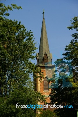 Church Steeple Stock Photo