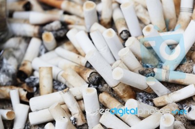 Cigarettes Butts Stock Photo