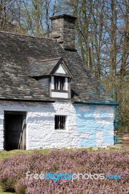 Cilewent Farmhouse Stock Photo