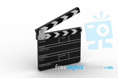 Cinema Clapboard Stock Image