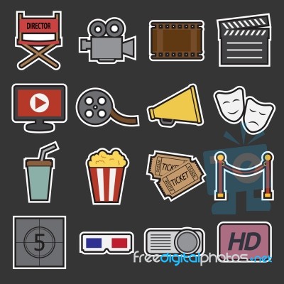 Cinema Icon Stock Image